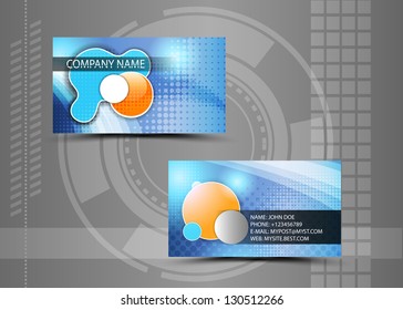 Vector abstract creative business cards (set template)
