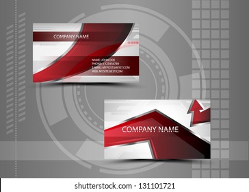 Vector abstract creative business cards (set template)