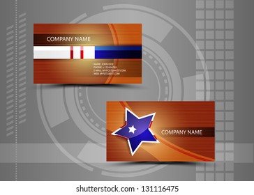 Vector abstract creative business cards (set template)