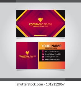 Vector abstract creative business cards (set template)