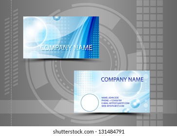 Vector abstract creative business cards (set template)