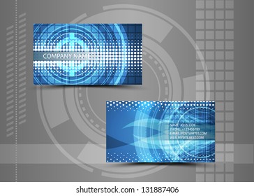 Vector abstract creative business cards (set template)