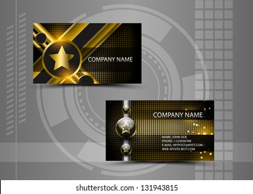 Vector abstract creative business cards (set template)