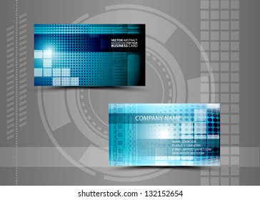 Vector abstract creative business cards (set template)
