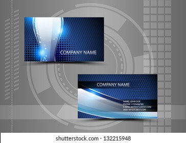 Vector abstract creative business cards (set template)
