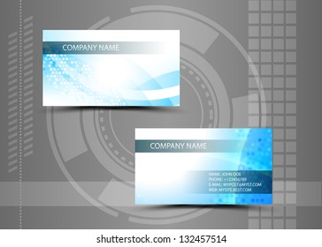 Vector abstract creative business cards (set template)