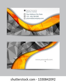 Vector abstract creative business cards