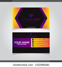 Vector abstract creative business cards (set template)