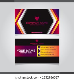Vector abstract creative business cards (set template)