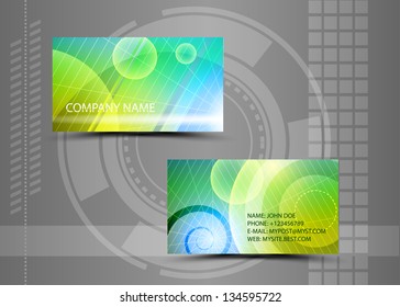 Vector abstract creative business cards (set template)