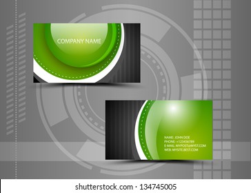 Vector abstract creative business cards (set template)