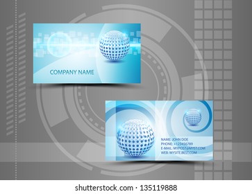 Vector abstract creative business cards (set template)