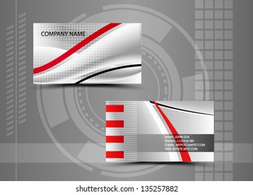Vector abstract creative business cards (set template)
