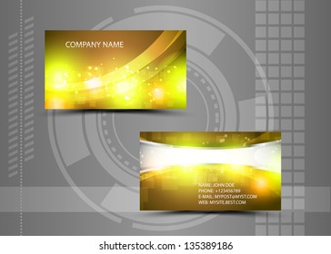 Vector abstract creative business cards (set template)