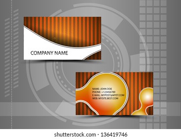 Vector abstract creative business cards (set template)