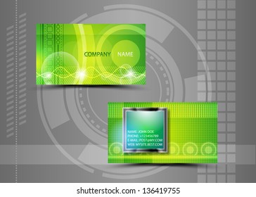 Vector abstract creative business cards (set template)