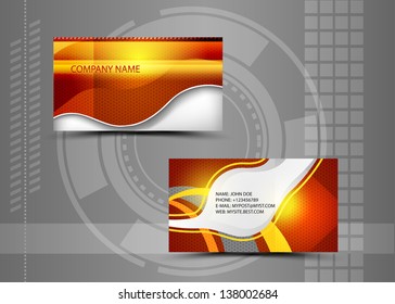 Vector abstract creative business cards (set template)