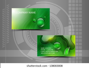 Vector abstract creative business cards (set template)