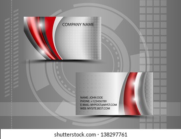 Vector abstract creative business cards (set template)