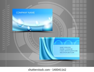 Vector abstract creative business cards (set template)