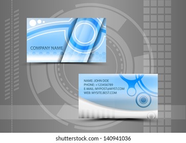 Vector abstract creative business cards (set template)