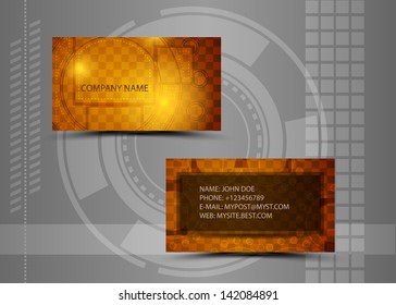 Vector abstract creative business cards (set template)