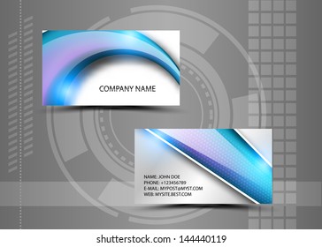 Vector abstract creative business cards (set template)