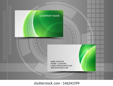 Vector abstract creative business cards (set template) 