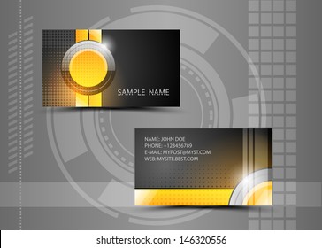 Vector abstract creative business cards (set template) 