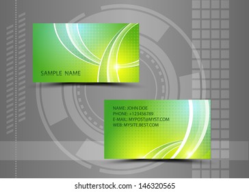 Vector abstract creative business cards (set template) 