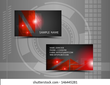 Vector abstract creative business cards (set template) 