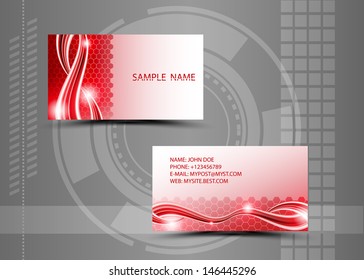 Vector abstract creative business cards (set template) 