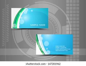 Vector abstract creative business cards (set template) 