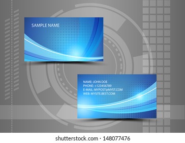 Vector abstract creative business cards (set template) 