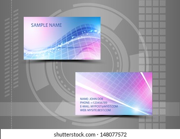 Vector abstract creative business cards (set template) 