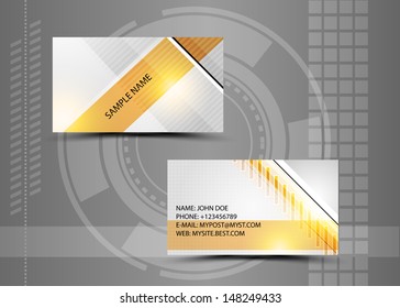 Vector abstract creative business cards (set template) 