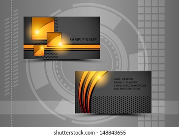 Vector abstract creative business cards (set template) 