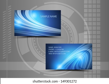 Vector abstract creative business cards (set template) 