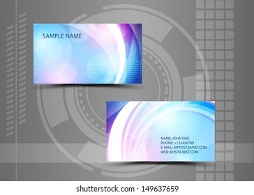 Vector abstract creative business cards (set template) 