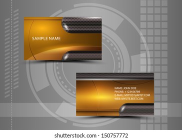 Vector abstract creative business cards (set template) 