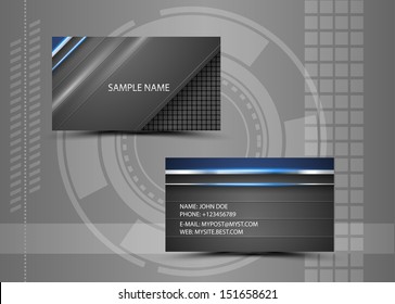 Vector abstract creative business cards (set template) 