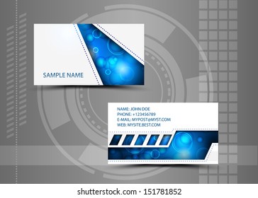Vector abstract creative business cards (set template) 