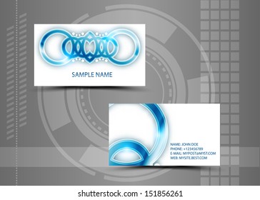Vector abstract creative business cards (set template) 