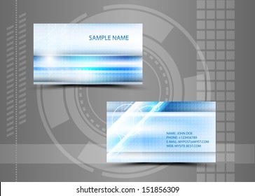 Vector abstract creative business cards (set template) 