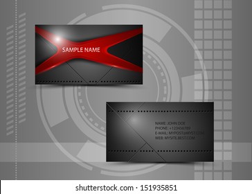 Vector abstract creative business cards (set template) 