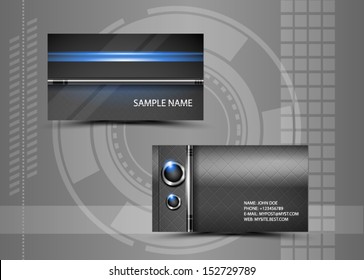 Vector abstract creative business cards (set template) 