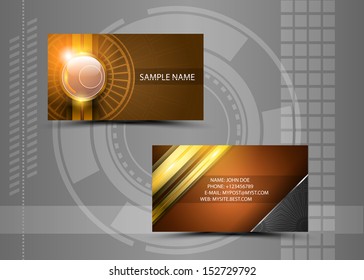 Vector abstract creative business cards (set template) 