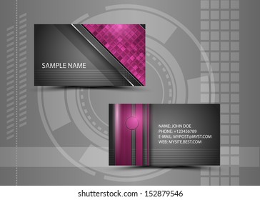 Vector abstract creative business cards (set template) 