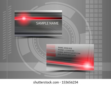 Vector abstract creative business cards (set template) 