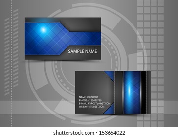 Vector abstract creative business cards (set template) 